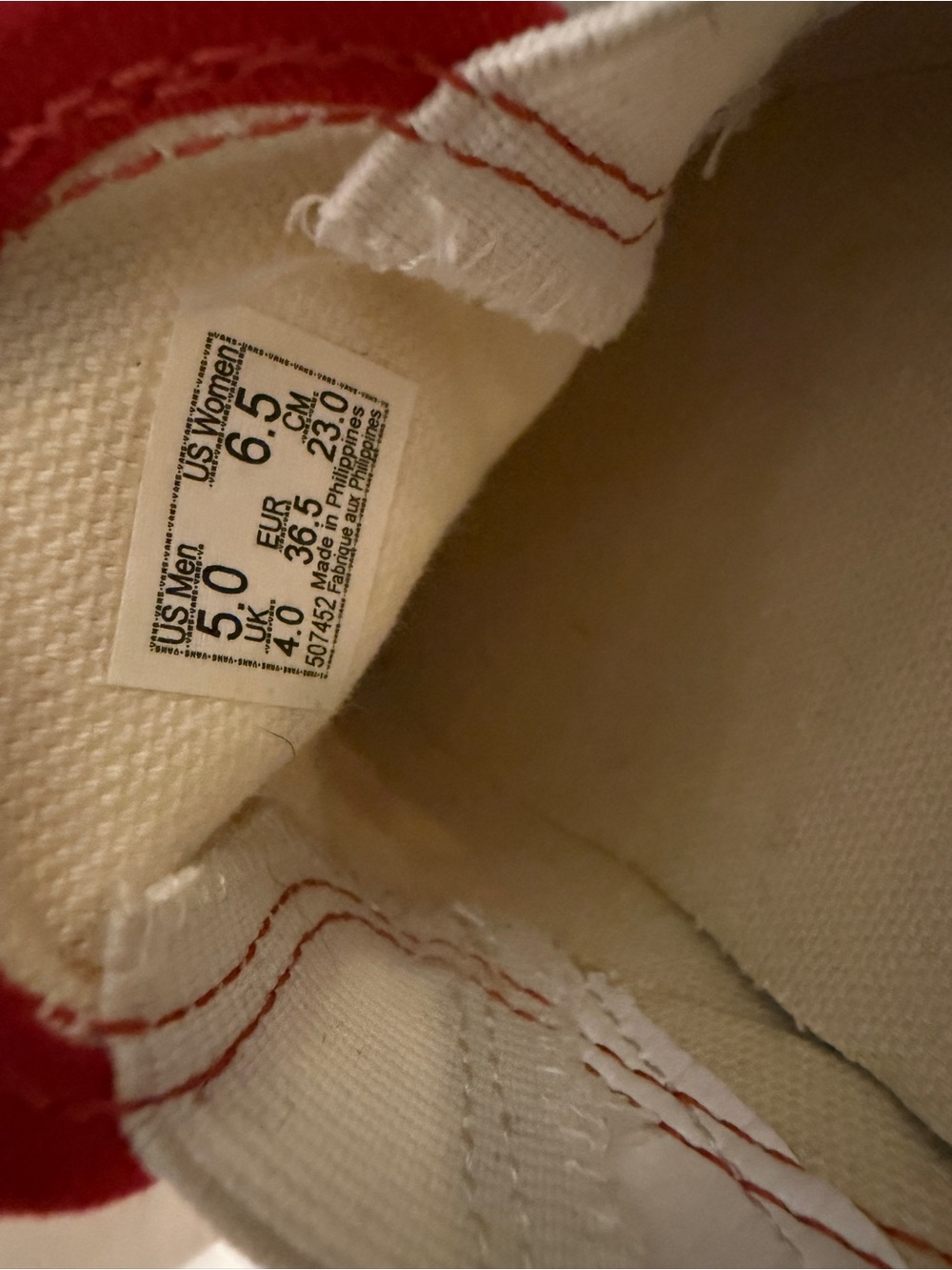 Red Checkered Vans - Picture 3 of 5